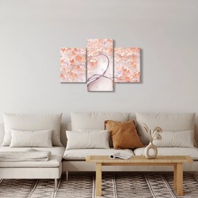 Koral virágok fája - absztrakt (90x60 cm)