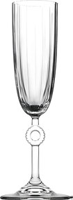6 részes üveg pezsgőspohár készlet 150 ml