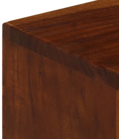 3 fiókos tömör akácfa TV-szekrény 110 x 35 x 50 cm