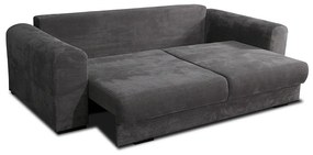 Extra tágas kanapé, szürke/világosszürke/bézs, GILEN BIG SOFA