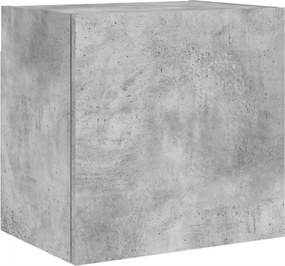 vidaXL betonszürke szerelt fa fali TV-szekrény 40,5 x 30 x 40 cm