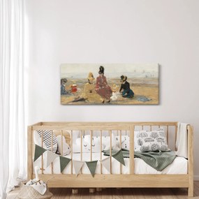 Kép - Eugène Boudin, On the Beach, Trouville, reprodukciók (120x50 cm)