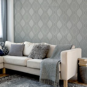 Arthouse Signature 1 Curve szürke geometrikus vlies tapéta – 295101