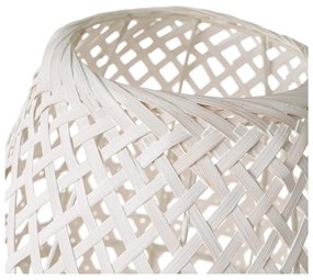 Fehér bambusz asztali lámpa bambusz búrával (magasság 36 cm) – Casa Selección