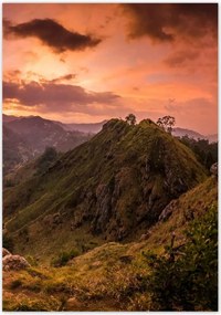 Poszterek 70x100 Tájkép bárányhegyekkel