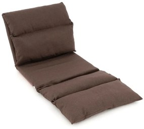 Állítható fotel DIVERO Relax Lounger - barna