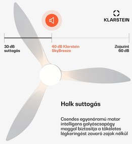 SkyBreeze Smart mennyezeti ventilátor, Beltéri és kültéri használat, Intelligens vezérlés, IP44, 40 dB