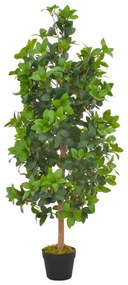 zöld, cserepes műbabérfa 120 cm