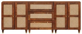 Szófa összeállítás 3 pcs Barna 180 x 33 x 75 cm Tömör mangófa