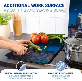 Edzett üveg tűzhely fedőlap szett 2 db-os 30x52 cm – Maximex