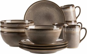 Mäser 12 darabos reggeli edénykészlet SMOKY'S –barna