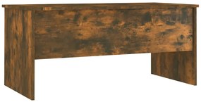 Füstös tölgy színű szerelt fa dohányzóasztal 102x50,5x46,5 cm