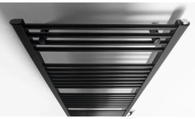 Aqualine - Fürdőszobai elektromos radiátor DIRECT-E 600W/230V 132 cm matt fekete