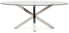 Étkezőasztal üveg asztallappal 100x200 cm Argo – Kave Home