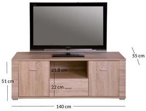TV asztal/Szekrény Gwenn 2D1S (szonoma tölgy). 1052931
