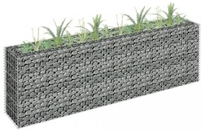 horganyzott acél gabion magaságyás 180 x 30 x 60 cm