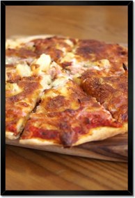 Poszterek keretben 40x60 Egyszerű pizza