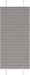 vidaXL pliszírozott redőny antracit 60x100 cm szövetszélesség 59,4 cm