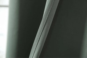 Szürkészöld függöny OXFORD 140x250 cm Felfüggesztés: Hullámos sínszalag