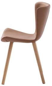 Konyakbarna bőrutánzat étkezőszék Teslin – Unique Furniture