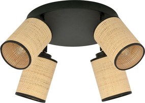 Emibig modern skandináv spot lámpa yoga barna fekete emi1151/4prem