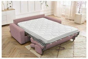 Rózsaszín kinyitható kanapé 215 cm Monaco – Bobochic Paris