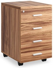 SimpleOffice konténer 40 x 48 cm - 4 fiókos, dió