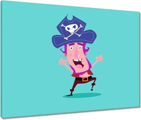 Vászonkép 80x60 Vidám kalóz gyerekeknek