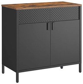 FIRA komód fekete/barna színben