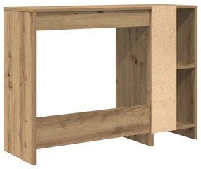 kézműves tölgy színű szerelt fa íróasztal 102,5 x 35 x 75 cm