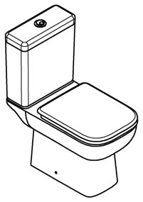 GROHE 39951000 - START EDGE kombinált WC 384 × 668 mm kerámia/fehér