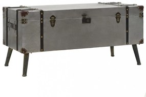 MDF és alumínium dohányzóasztal 102 x 51 x 47,5 cm