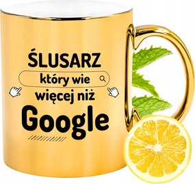 Prémium Arany Csillogó Bögre Lakatosnak Ajándék Nyomtatott Fotó