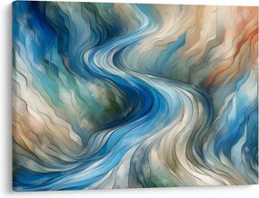 Kép - Absztrakt áramlat (70x50 cm)