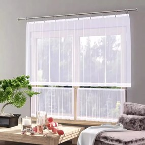 Fátyolfüggöny szett antracit fehér 290x120cm (100x50cm)x2