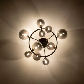 Brilagi - LED Felületre szerelhető csillár MILLA 10xG9/3W/230V fényezett króm/füstös