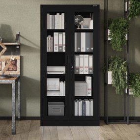 AMELIA vitrin 900 x 1850 x 400 mm, fekete