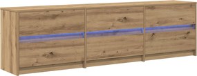 vidaXL TV egységek 2 pcs Artisan tölgy 180 x 34 x 50 cm Faanyag