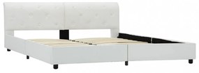vidaXL fehér műbőr ágykeret 160 x 200 cm