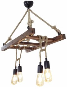 Csillár zsinóron MERDIVEN 4xE27/40W/230V