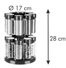Tescoma SEASON fűszertartó forgóállvány 16 db
