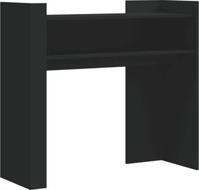 vidaXL fekete szerelt fa tálalóasztal 100x35x90 cm