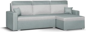 ASTRA3 Kinyitható sarokkanapé Menta/ezüst