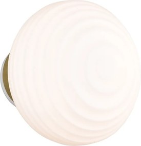 Fehér USB üveg LED fali lámpa ø 15,5 cm Earl – Reality