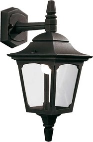 Elstead klasszikus kültéri fali lámpa chapel fekete átlátszó elscpm2-black IP44