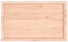 kezeletlen tömör tölgyfa fali polc 100x60x(2-4) cm