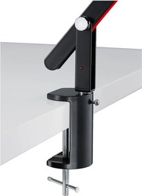 Fekete LED asztali lámpa hajlítható szerkezettel (magasság 90 cm) Amsterdam – Trio