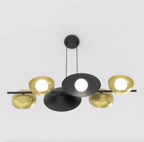 Emibig modern függeszték volum fehér fekete arany emi1483/6