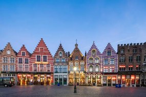 Fotográfia Market Square in Bruges, Belgium., Hongjie Han