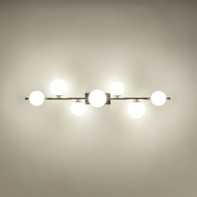 Brilagi - LED felületre szerelhető csillár MILLA 7xG9/3W/230V fekete króm/fehér